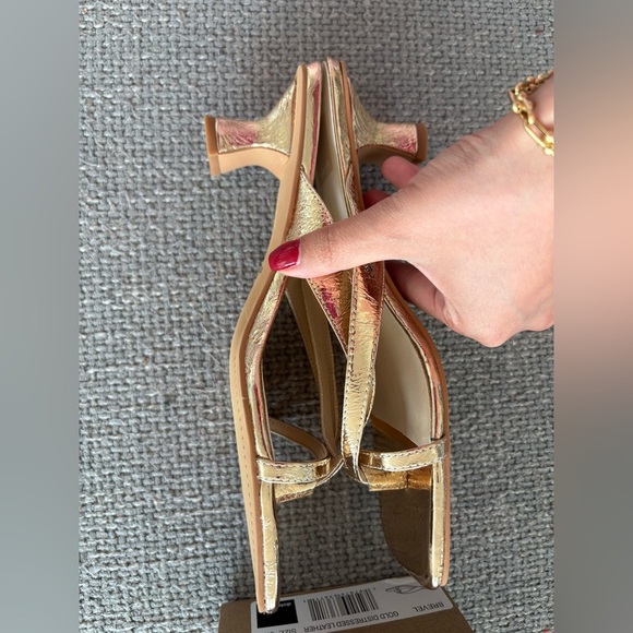 Dolce Vita Brevel Heeled Sandals – Gold Leather8.5 – Brand New in Box - Picture 10 of 13